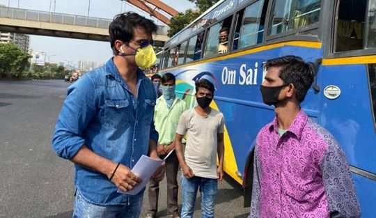 Sonu Sood: Sonu Sood Helping Migrant Workers To Go Home With His ...