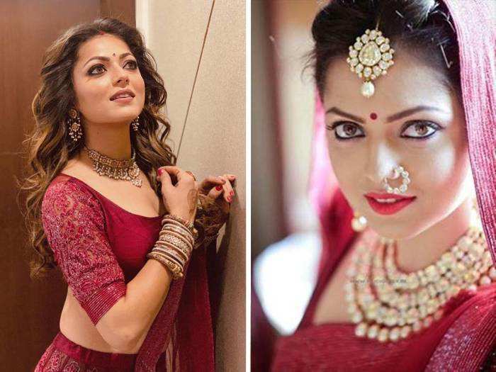 Drashti Dhami: जब टीवी की &#39;संस्कारी बहू&#39; दृष्टि धामी ने शादी से लेकर  रिसेप्शन तक में पहना एक ही लहंगा - drashti dhami repeated her wedding  lehenga for reception | Navbharat Times