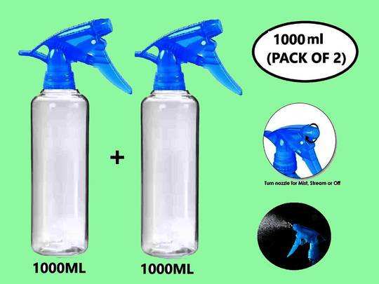 Much-More 250ML Unbreakable Plastic Empty Handwash Sanitizer Spray Bottle (Pack of 3 Bottle)