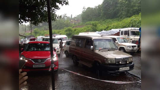 Mumbai-Goa Highway: कोकणात मुसळधार, मुंबई-गोवा महामार्ग ठप्प; चाकरमान्यांची कोंडी