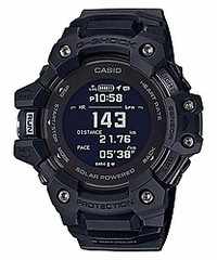 casio g shock black smartwatch g squad series for men with heart rate monitor plus gps function plus solar powered gbd h1000
