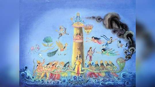 Samudra Manthan Story in Marathi देव-दानवांनी केलेले समुद्रमंथन भारतात नेमके कुठे झाले? वाचा