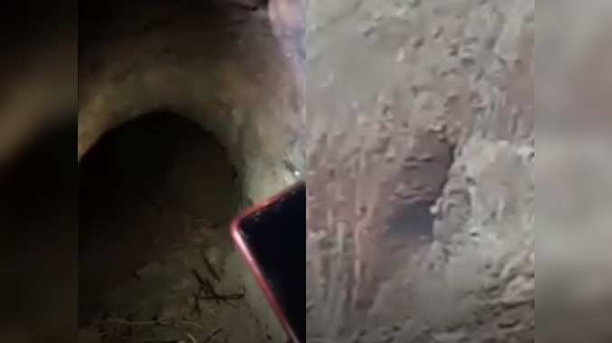 MP: खुदाई के दौरान मिली रहस्यमयी गुफा, देखने के लिए उमड़ रही है लोगों की भीड़