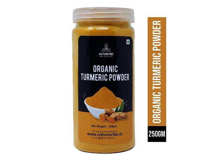 Naturevibe Botanicals Organic Turmeric Powder - 250gms | Haldi Powder