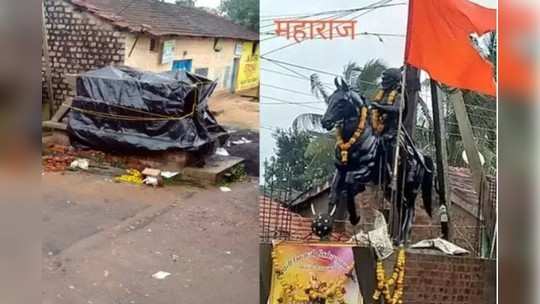 Shivsena: दोन दिवसांत शिवाजी महाराजांचा पुतळा बसवा; शिवसैनिकांचा कर्नाटकात घुसण्याचा इशारा