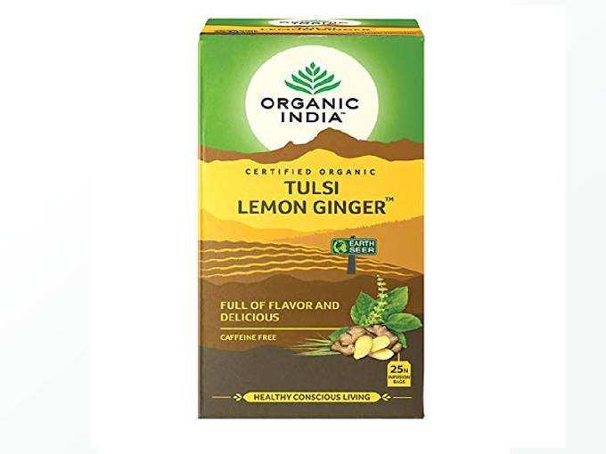Organic India Tulsi Green Tea Lemon Ginger 25 TB