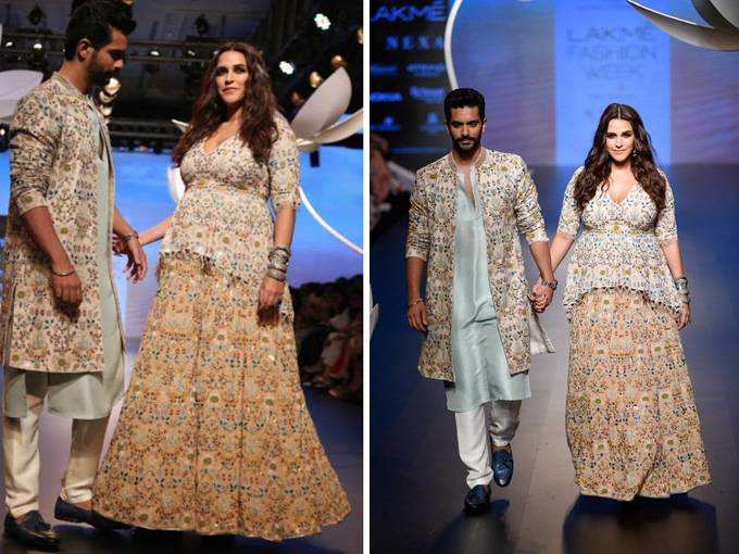 Kareena Kapoor To Malaika Arora Flaunt Their Baby Bump On Ramp Walk मल इक अर ड स ल कर कर न कप र ख न तक इन एक ट र स स न ब ब ब प क स थ ब ख र र प पर जलव