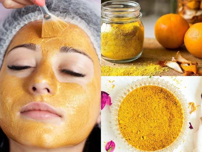 remove blackheads facial hair and get glowing skin with orange peel off mask