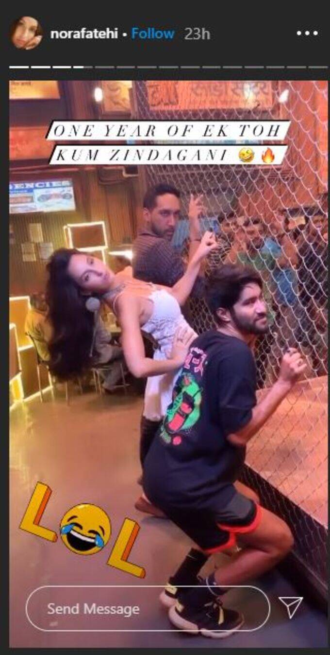 नोरा फतेही ने मनाया ‘प्यार दो’ के 1 साल पूरे होने का जश्न, सामने आए धमाकेदार डांस वीडियो नोरा फतेही ने मनाया ‘प्यार दो’ के 1 साल पूरे होने का जश्न, सामने आए धमाकेदार डांस वीडियो