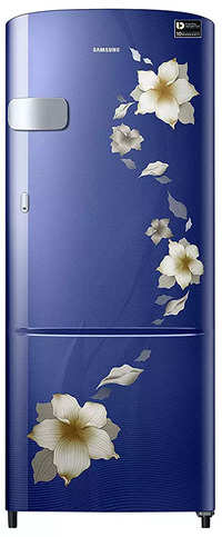 Samsung 212 L 3 Star Direct Cool Single Door Refrigerator RR22N3Y2ZU2HL Star Inverter Flower Blue