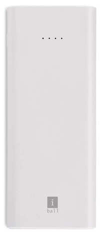 iball ib 10000lps 10000mah li polymer slim design smart charge powerbank white