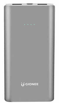 gionee pb10k2 10000mah li polymer slim design power bank fast charging 12w metallic blue