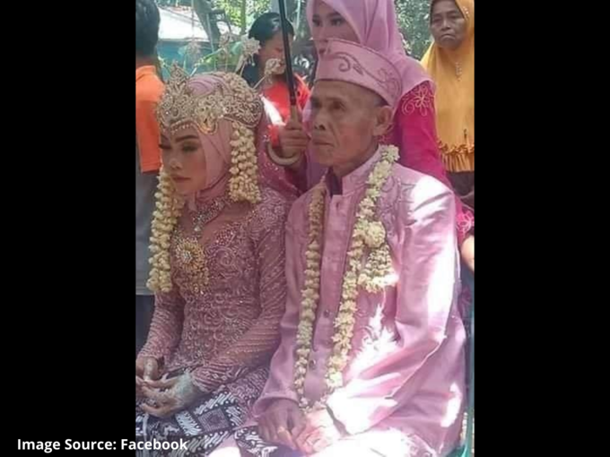Indonesia Seorang pria berusia 78 tahun menikah dengan seorang gadis berusia 17 tahun dan mengirimkan surat cerai 22 hari setelah menikah