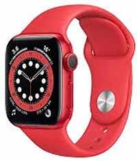 apple watch series 6 gps 44mm m00m3hna aluminium dial with blood oxygen app smart watch red