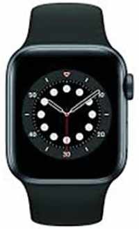 apple watch series 6 mg133hna gps 40mm aluminium case smart watch black