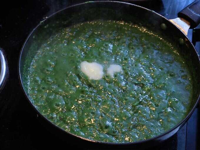 Now add a spoon of ghee Now add a spoon of ghee