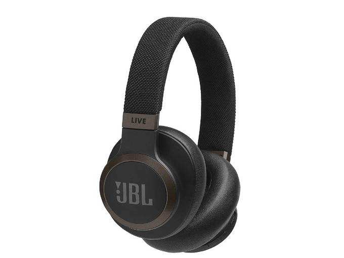 JBL Live 650BTNC Wireless Over-Ear Noise-Cancelling Headphones with Alexa (Black) (JBLLIVE650BTNCBLK)