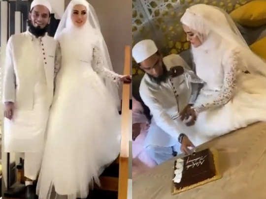 sana khan gets married with mufti anas             - sana khan gets married with mufti anas after  quitting bollywood industry  Navbharat Times