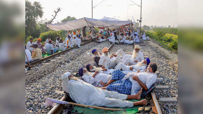 पंजाबमधील शेतकऱ्यांचं आंदोलन (फाईल फोटो)