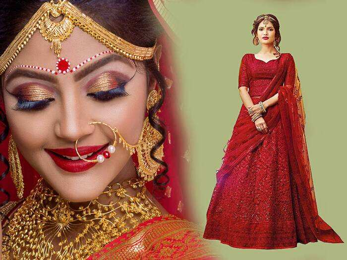 dulhan ke liye lehenga choli