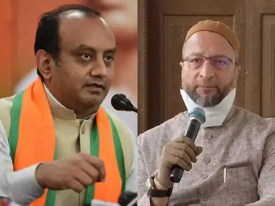 hyderabad election result ke baad tv debate me bhide sudhanshu trivedi aur owaisi : हैदराबाद जीत से बीजेपी बना रही 2023 चुनाव का प्लान, ओवैसी ने कहा- दूर के ढोल सुहावने - Navbharat Times