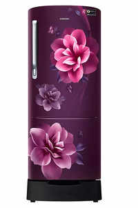 samsung single door 230 litres 3 star refrigerator camellia purple rr24a282ycr nl