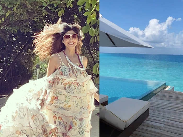 Shilpa Shetty shared a video from Maldives