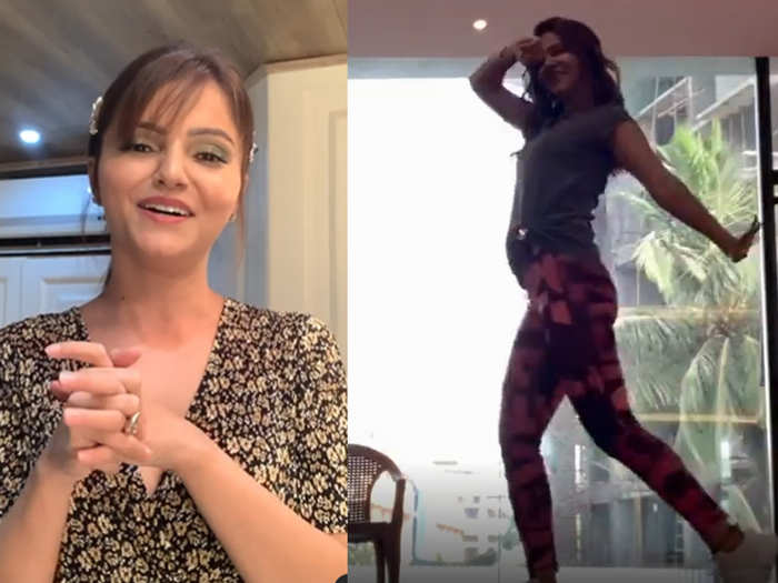Rubina Dilaik dancing video
