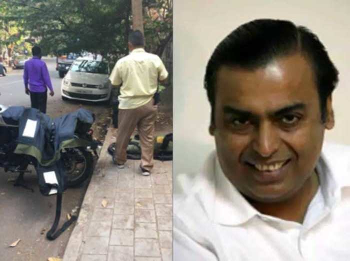 see photos of explosive found near mukesh ambani antilia house in mumbai