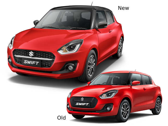 2021 Maruti Suzuki Swift New vs Old