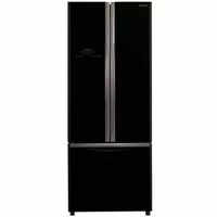 hitachi triple door 510 litres 3 star refrigerator glass black rwb550pnd2gbk