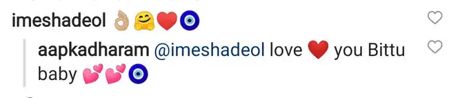 This was Dharmendra's reply on Isha Deol's comment