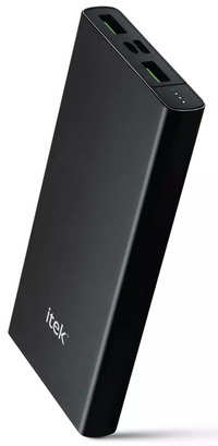 itek it10kqcpdblk 18w qcpd 10000 mah lithium polymer power bank black