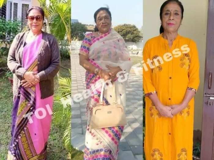 inspiring weight loss story of old lady lost 22 kgs in 4 months see before and after pictures