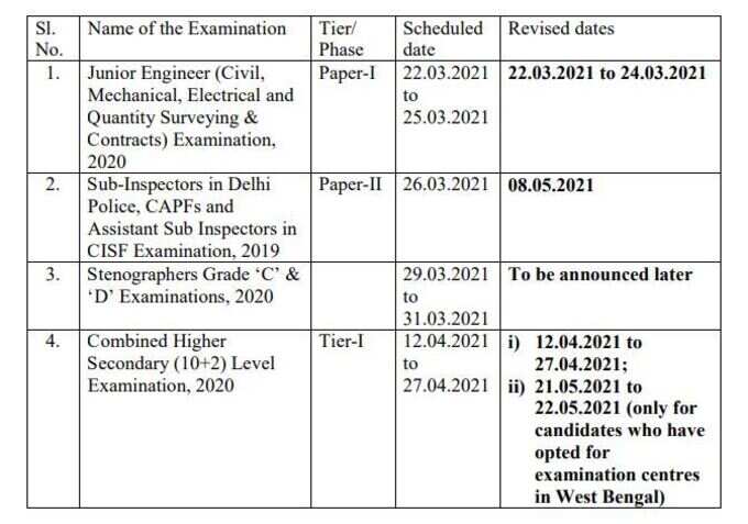 ssc कैलेंडर ssc कैलेंडर