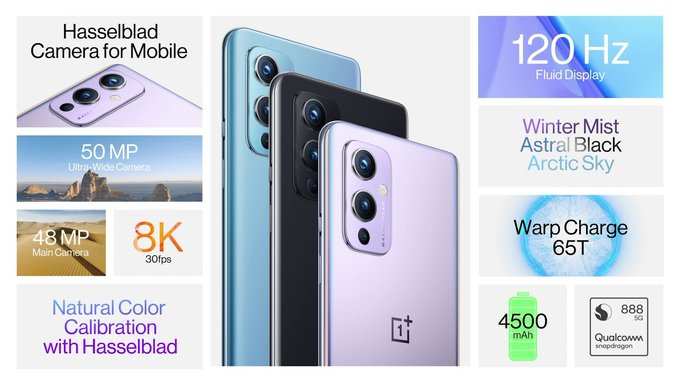 Especificaciones de OnePlus 9