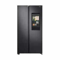samsung side by side 673 litres 2 star refrigerator gentle black matt rs72a5fc1b4
