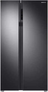 samsung side by side 692 litres 2 star refrigerator gentle black matt rs72a50k1b4