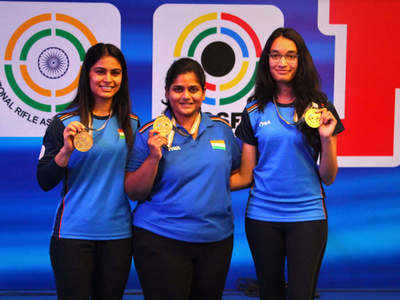 ISSF World Cup: पोलैंड पर भारी पड़ीं भारतीय महिलाएं, जीता 25 मीटर पिस्टल टीम का गोल्ड मेडल 