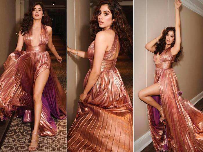 Janhvi Kapoor Trolled For Her Golden Bodycon Gown By Falguni and Shane  Peacock : झीनी ड्रेस पहनकर जाह्नवी कपूर ने दिखाई अपनी 'सेक्सी लेग्स', लोग  बोले- 'कुछ ज्यादा ही उम्मीद कर ली' -