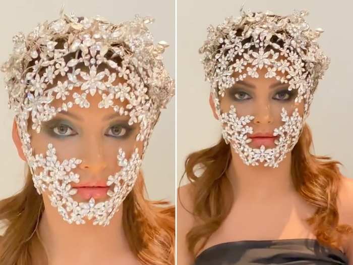 Urvashi Rautela Brutally Trolled Urvashi Rautela Wears Diamond Masquerade Watch Video उर वश र त ल न प र च हर पर पहन ह र क म स कर ड क ई ब ल जहर त क स न कह ह लम ट