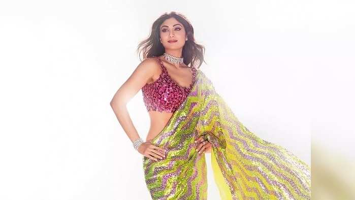 Shilpa Shetty शिल्पा शेट्टीने ग्लॅमरस डिझाइनर ब्लाउज परिधान करून अशी नेसली साडी, लोकांच्या कमेंट्स तुम्हीच वाचा