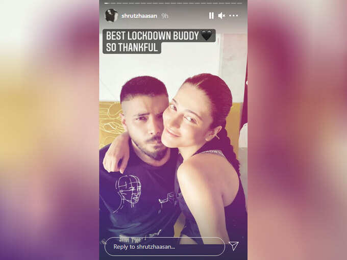 Shruti Haasan's Instagram Story Shruti Haasan's Instagram Story