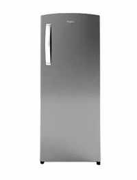 whirlpool single door 215 litres 3 star refrigerator alpha steel 230 impro prm 3s