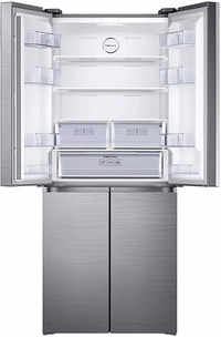 samsung french door 580 litres 2 star refrigerator ez clean steel rf57a5032sl