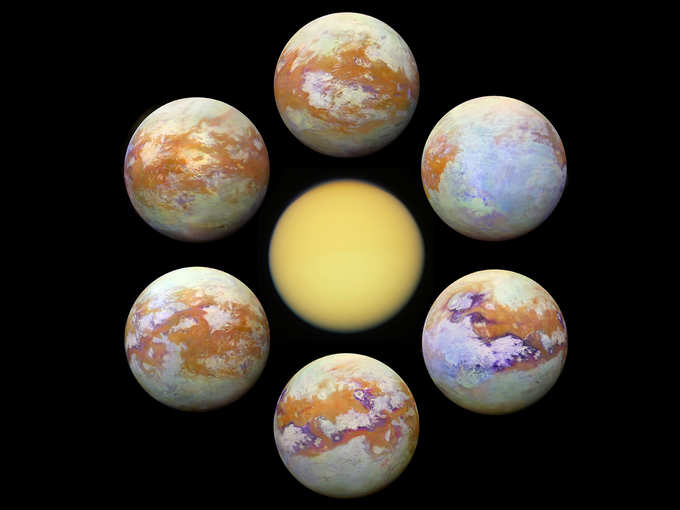 Titan Moon Of Staurn Nasa On Life On Titan Moon Of Saturn शन क च द ट इटन पर ज वन क ख ज म न स Navbharat Times