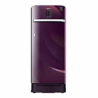 samsung single door 225 litres 4 star refrigerator rythmic twirl red rr23a2f3x4r