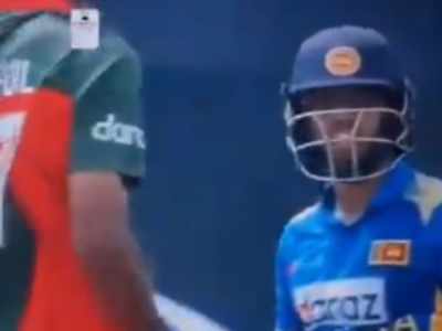 BAN vs SL : लाइव मैच में बांग्लादेशी गेंदबाज ने श्रीलंकाई बल्लेबाज को उकसाया, मिला करारा जवाब, वीडियो वायरल 