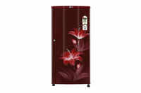 lg single door 185 litres 1 star refrigerator ruby glow gl b181rrgb