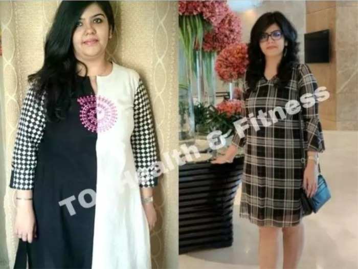 weight loss stories before and after pictures वof this girl who lost 24 kg weight with this breakfast